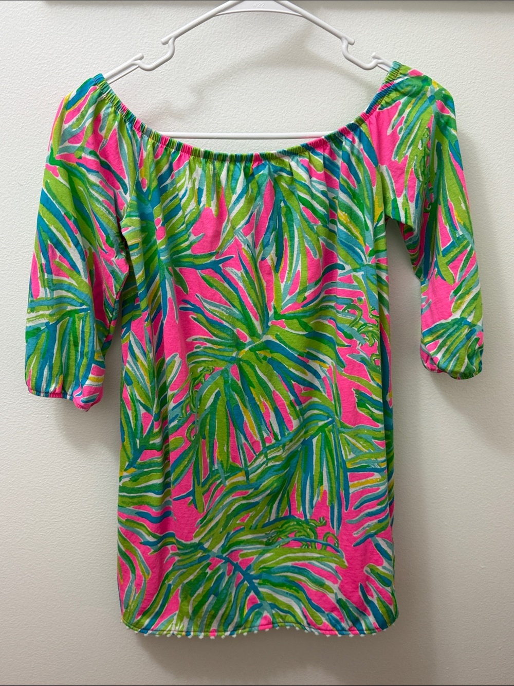Lilly Pulitzer Pink & Green Tropical Dress